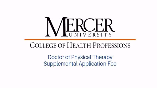 Picture of Supplemental Application Fee -Physical Therapy Program