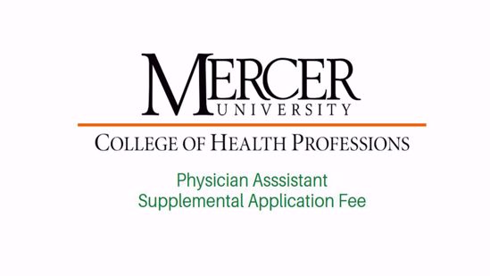 Picture of Supplemental Application Fee -Physician Assistant Program